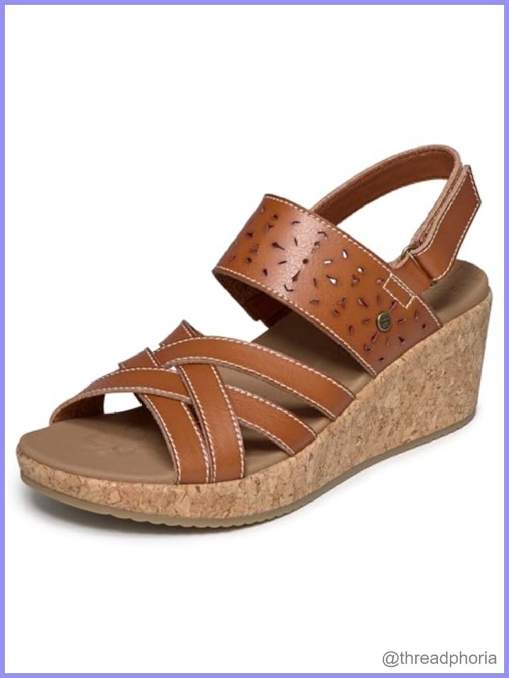 Faux Leather Wedge Strappy Sandal Vegan Arch Support APMA